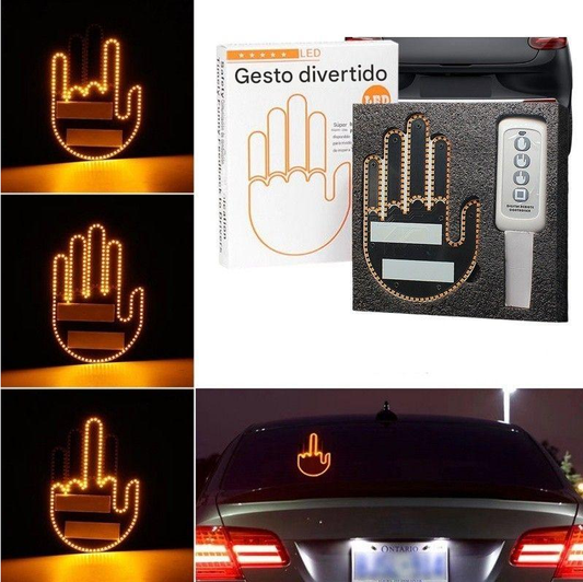 Luz LED para coche con gestos manuales