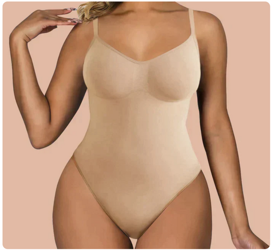 Conjunto de 2 bodys adelgazantes beige