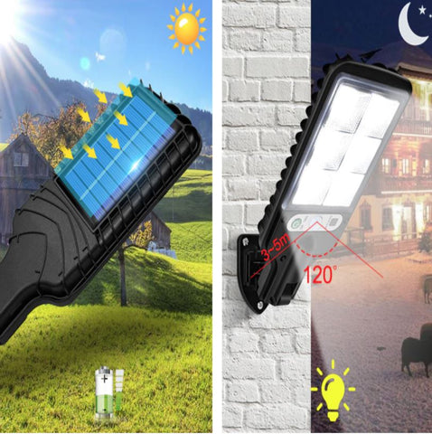 Luz solar LED con control remoto